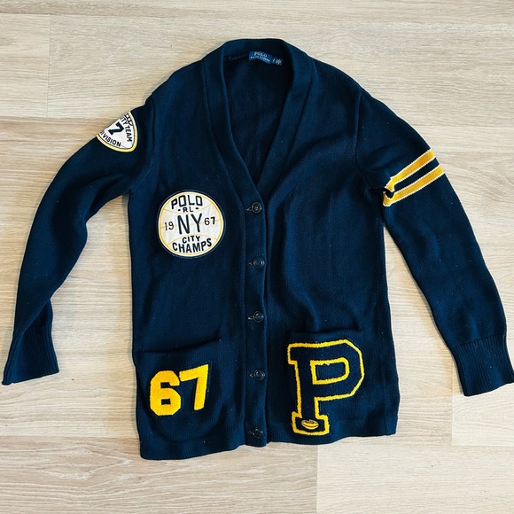 Polo Ralph Lauren Varsity Cardigan w/ Patches